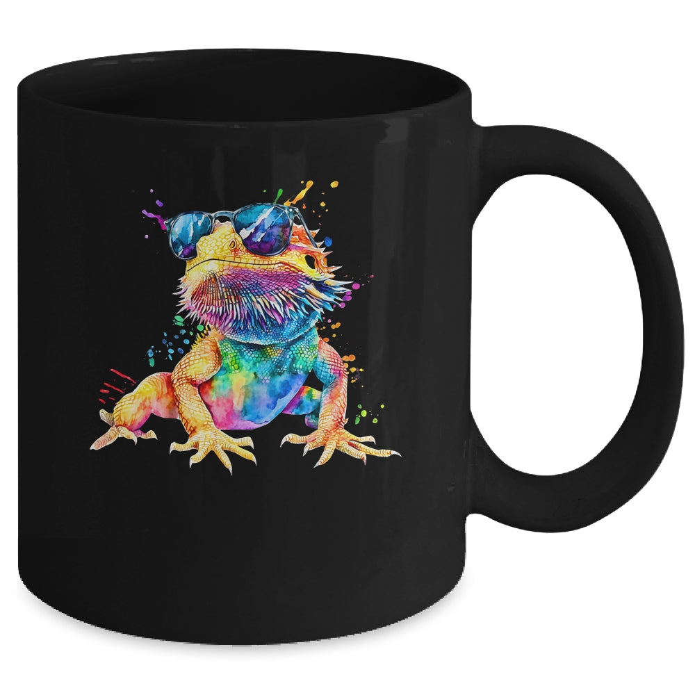 Bearded Dragon Men Women Boys Girls Colorful Watercolor Mug | teecentury