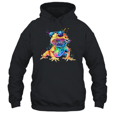 Bearded Dragon Men Women Boys Girls Colorful Watercolor Shirt & Tank Top | teecentury
