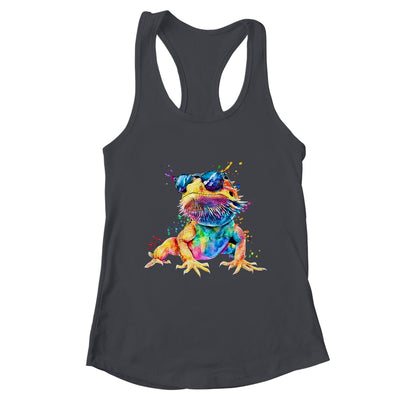 Bearded Dragon Men Women Boys Girls Colorful Watercolor Shirt & Tank Top | teecentury