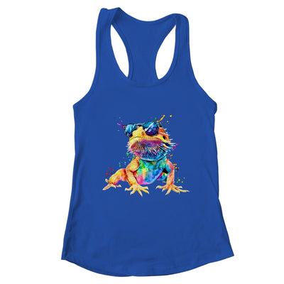 Bearded Dragon Men Women Boys Girls Colorful Watercolor Shirt & Tank Top | teecentury