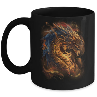 Beautiful Vintage Dragon Lover Fantasy Art Cool Illustration Mug | teecentury