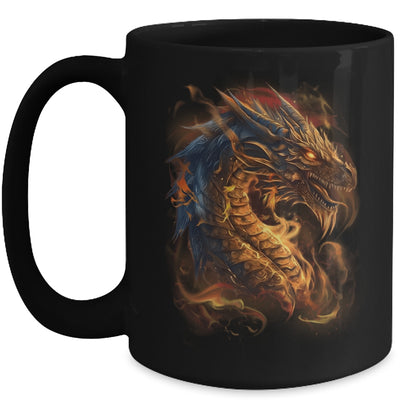 Beautiful Vintage Dragon Lover Fantasy Art Cool Illustration Mug | teecentury