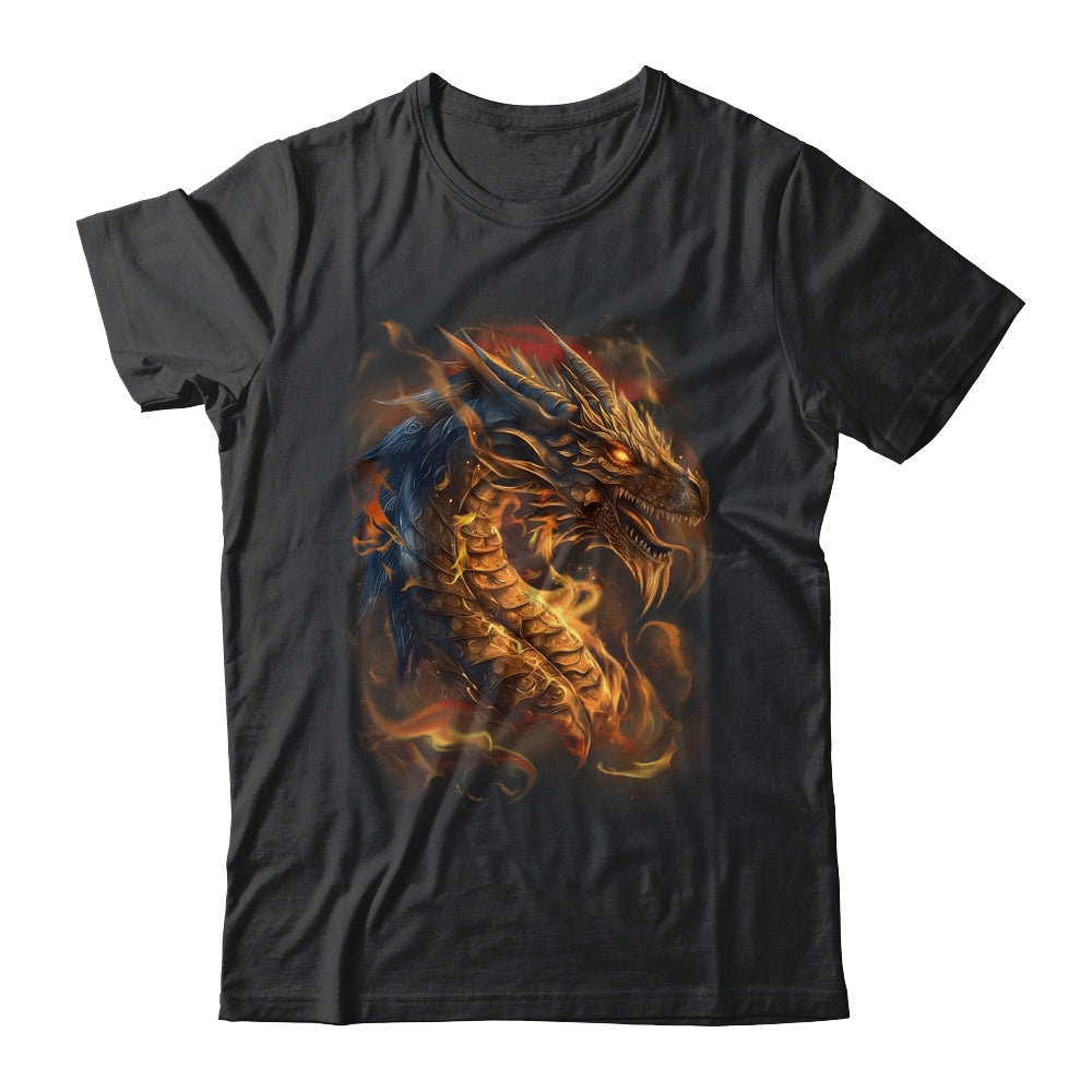 Beautiful Vintage Dragon Lover Fantasy Art Cool Illustration Shirt & Hoodie | teecentury