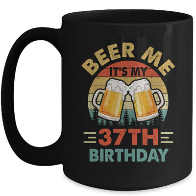 Beer Me It's My 37th Birthday Party 37 Years Old Men Vintage Mug | teecentury