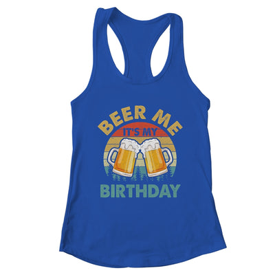 Beer Me It's My Birthday Party Family Matching Group Vintage Shirt & Tank Top | teecentury