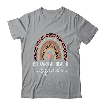 Behavioral Health Squad Cute Nurse Leopard Rainbow Shirt & Tank Top | teecentury
