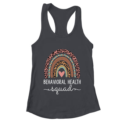 Behavioral Health Squad Cute Nurse Leopard Rainbow Shirt & Tank Top | teecentury