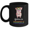 Believe In Yourself Lgbt Pride Pig Hope Everyone Respect Mug | teecentury