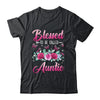 Bessed To Be Called Auntie Mothers Day Birthday Rose Butterfly Shirt & Tank Top | teecentury