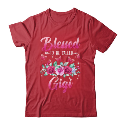 Bessed To Be Called Gigi Mothers Day Birthday Rose Butterfly Shirt & Tank Top | teecentury