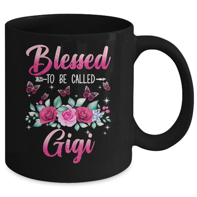 Bessed To Be Called Gigi Mothers Day Birthday Rose Butterfly Mug | teecentury