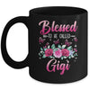 Bessed To Be Called Gigi Mothers Day Birthday Rose Butterfly Mug | teecentury