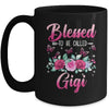 Bessed To Be Called Gigi Mothers Day Birthday Rose Butterfly Mug | teecentury