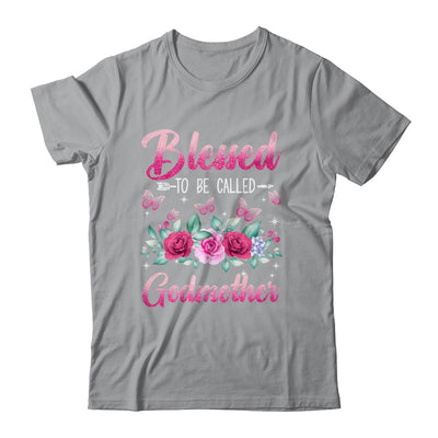 Bessed To Be Called Godmother Mothers Day Birthday Rose Butterfly Shirt & Tank Top | teecentury