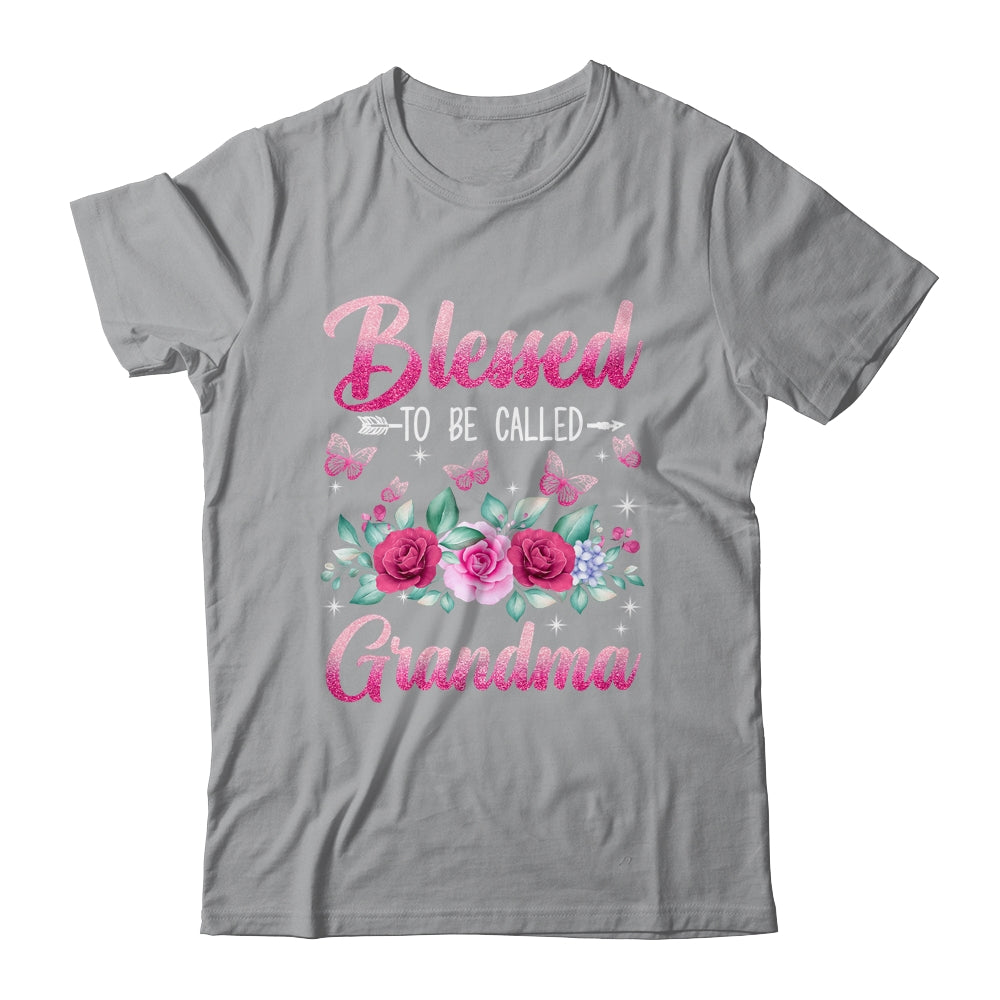 Blessed To Be Called Grammy Floral Funny Gift T-Shirt Blessed To Be Called Grammy Floral Funny Gift T-Shirt