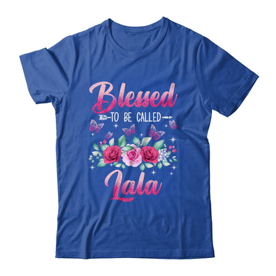 Bessed To Be Called Lala Mothers Day Birthday Rose Butterfly Shirt & Tank Top | teecentury