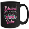 Bessed To Be Called Lala Mothers Day Birthday Rose Butterfly Mug | teecentury