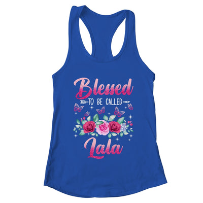 Bessed To Be Called Lala Mothers Day Birthday Rose Butterfly Shirt & Tank Top | teecentury