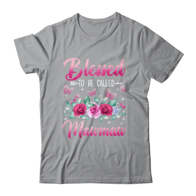 Bessed To Be Called Mawmaw Mothers Day Birthday Rose Butterfly Shirt & Tank Top | teecentury