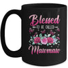 Bessed To Be Called Mawmaw Mothers Day Birthday Rose Butterfly Mug | teecentury