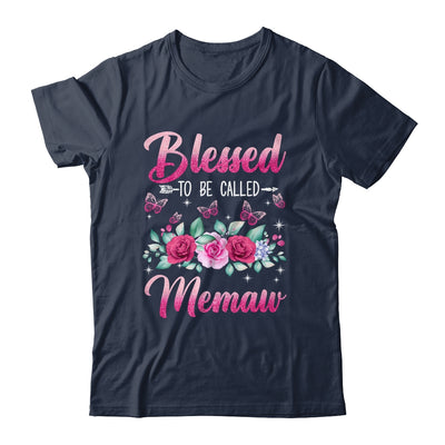 Bessed To Be Called Memaw Mothers Day Birthday Rose Butterfly Shirt & Tank Top | teecentury