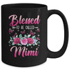 Bessed To Be Called Mimi Mothers Day Birthday Rose Butterfly Mug | teecentury
