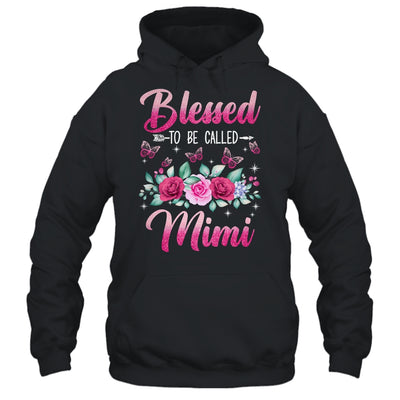 Bessed To Be Called Mimi Mothers Day Birthday Rose Butterfly Shirt & Tank Top | teecentury