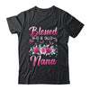 Bessed To Be Called Nana Mothers Day Birthday Rose Butterfly Shirt & Tank Top | teecentury