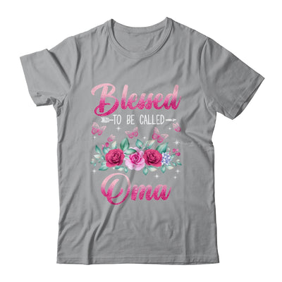 Bessed To Be Called Oma Mothers Day Birthday Rose Butterfly Shirt & Tank Top | teecentury