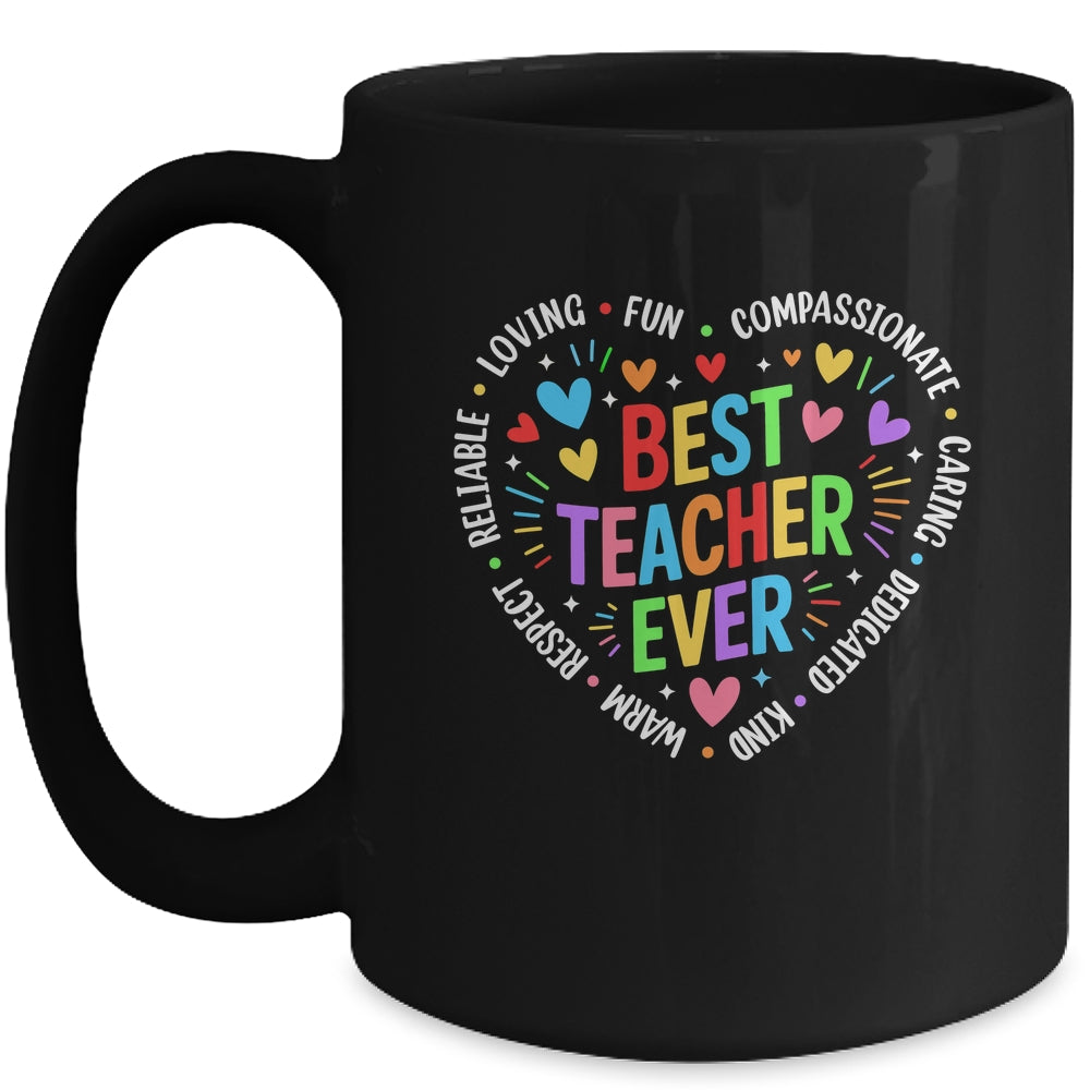 Best Teacher Ever Teacher Motivational Appreciation Week Mug | teecentury