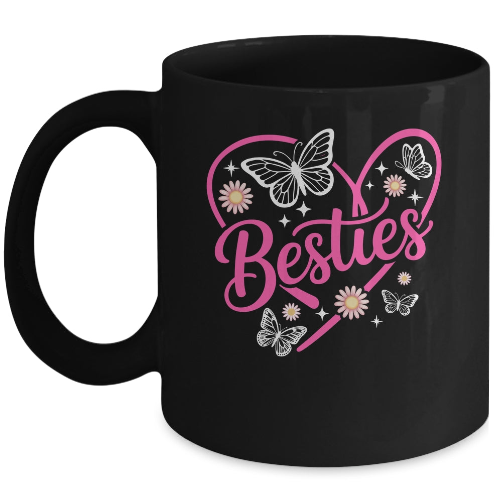 Besties BFF Bestfriends Heart Matching Girls Friends Bestie Mug | teecentury