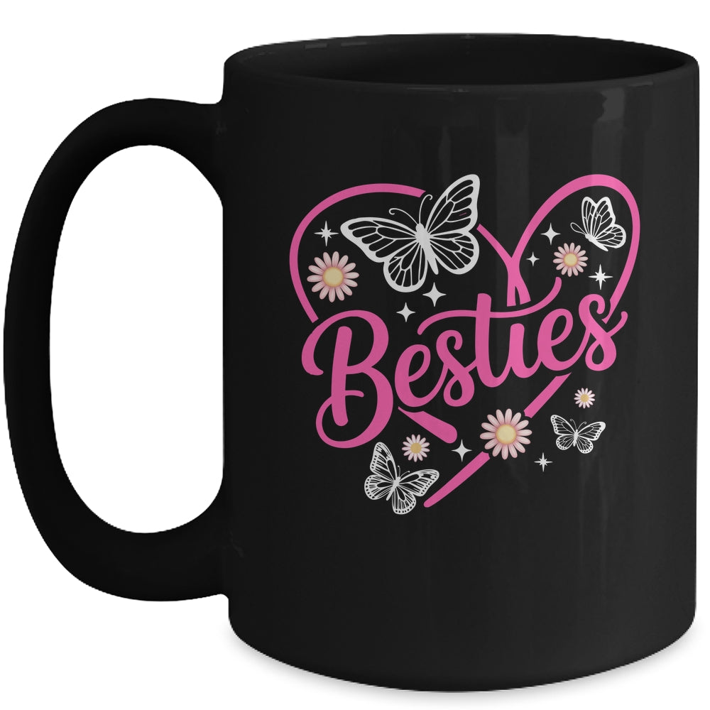 Besties BFF Bestfriends Heart Matching Girls Friends Bestie Mug | teecentury