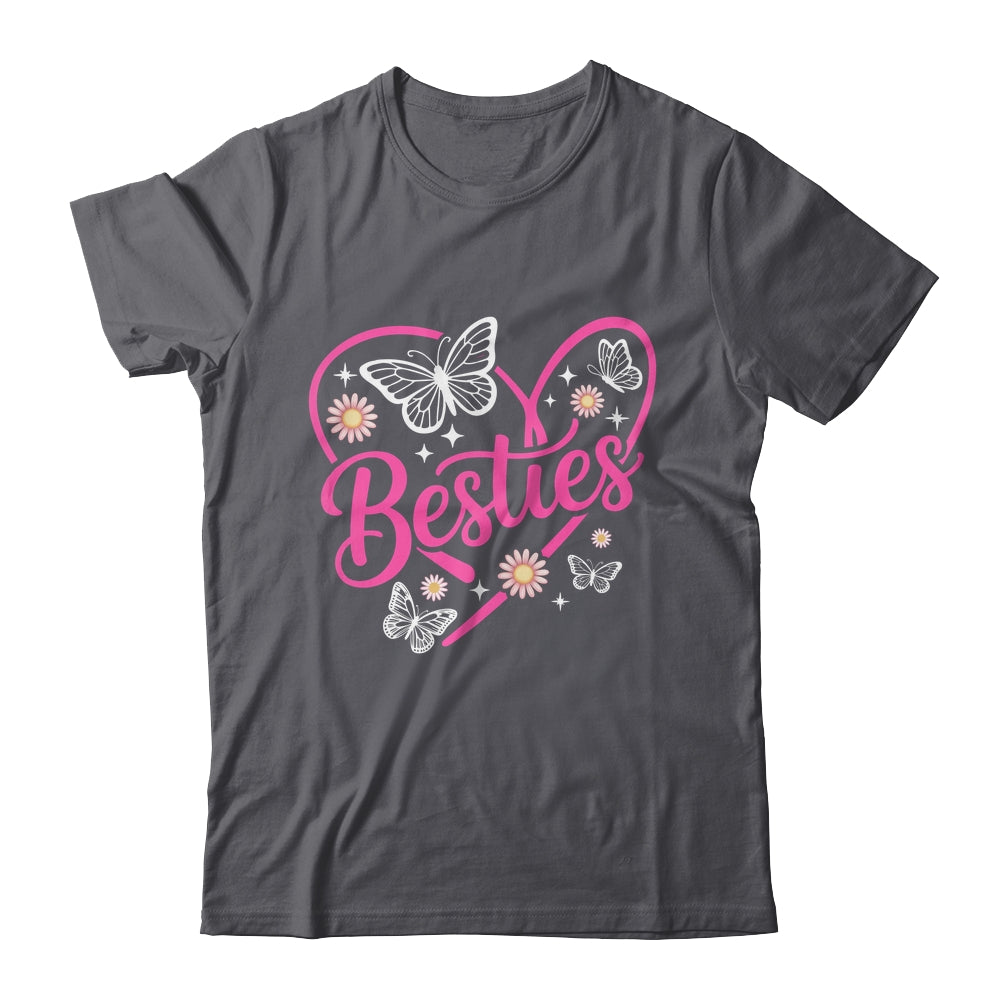 Besties BFF Bestfriends Heart Matching Girls Friends Bestie Shirt & Tank Top | teecentury