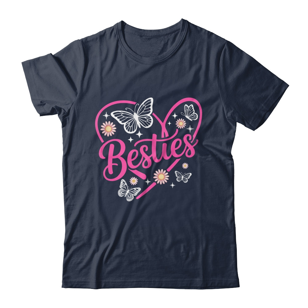 Besties BFF Bestfriends Heart Matching Girls Friends Bestie Shirt & Tank Top | teecentury