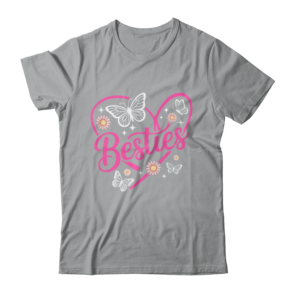 Besties BFF Bestfriends Heart Matching Girls Friends Bestie Shirt & Tank Top | teecentury