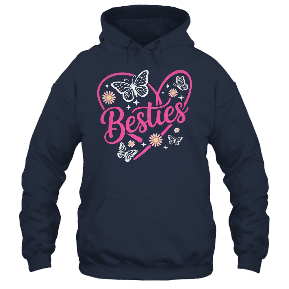Besties BFF Bestfriends Heart Matching Girls Friends Bestie Shirt & Tank Top | teecentury