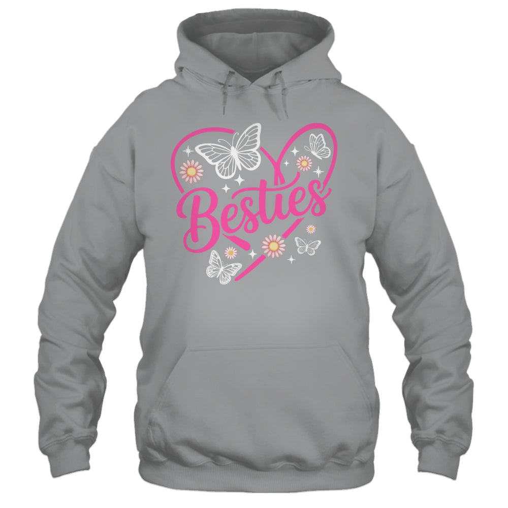 Besties BFF Bestfriends Heart Matching Girls Friends Bestie Shirt & Tank Top | teecentury