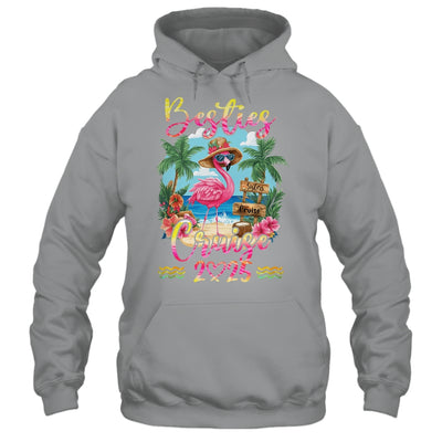 Besties Cruise 2025 Tie Dye Flamingo Cruise Squad Girls Trip Shirt & Tank Top | teecentury