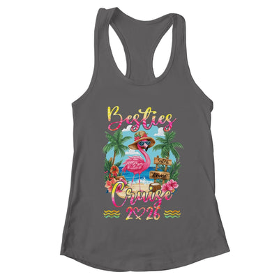 Besties Cruise 2026 Tie Dye Flamingo Cruise Squad Girls Trip Shirt & Tank Top | teecentury