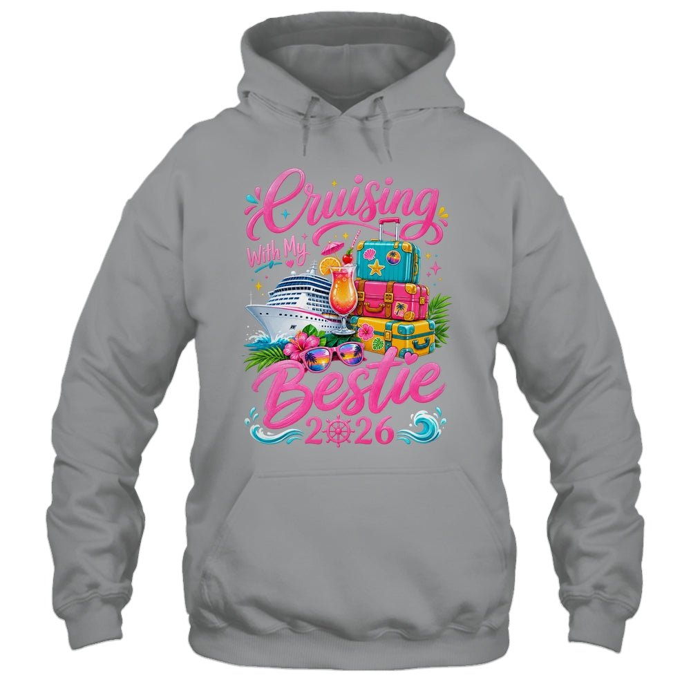 Besties Cruise Matching Trip Cruising With My Bestie 2026 Shirt & Tank Top | teecentury