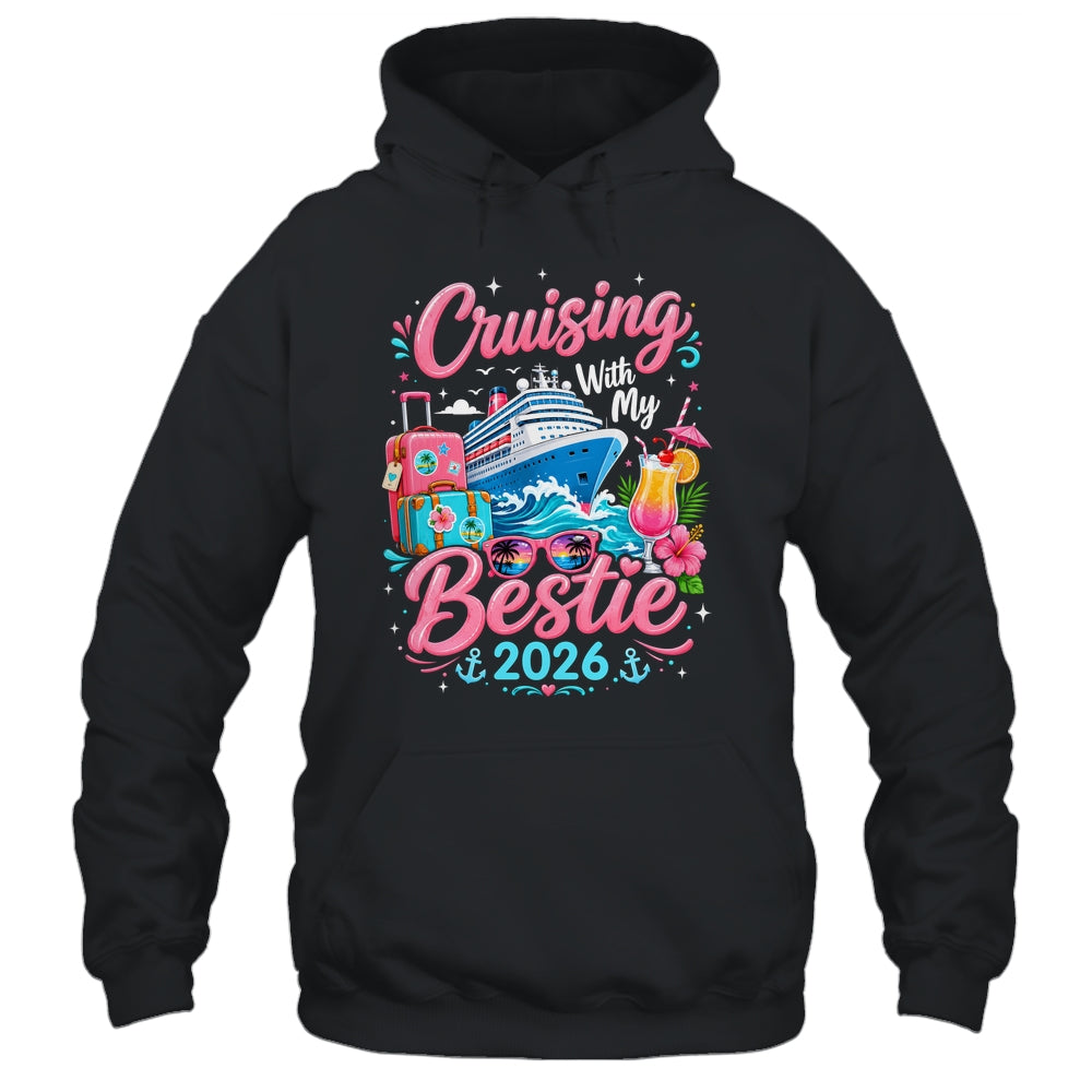 Besties Cruise Trip Matching Cruising With My Bestie 2026 Shirt & Tank Top | teecentury