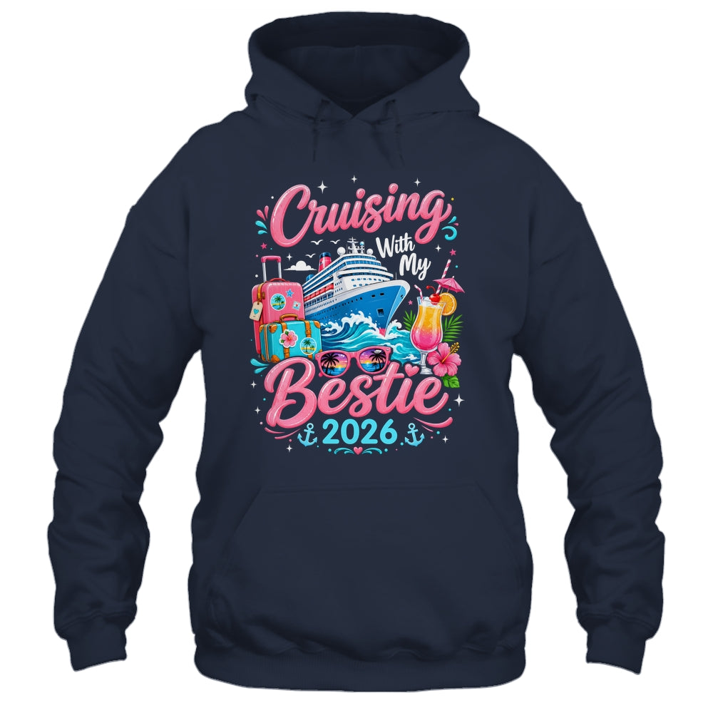 Besties Cruise Trip Matching Cruising With My Bestie 2026 Shirt & Tank Top | teecentury