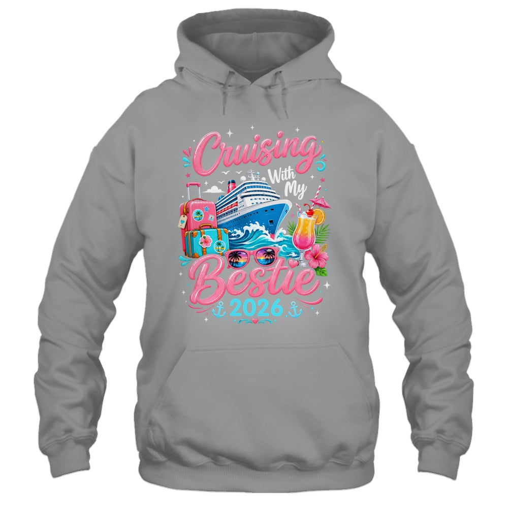 Besties Cruise Trip Matching Cruising With My Bestie 2026 Shirt & Tank Top | teecentury