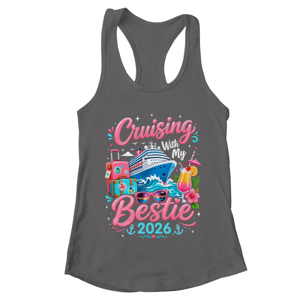 Besties Cruise Trip Matching Cruising With My Bestie 2026 Shirt & Tank Top | teecentury