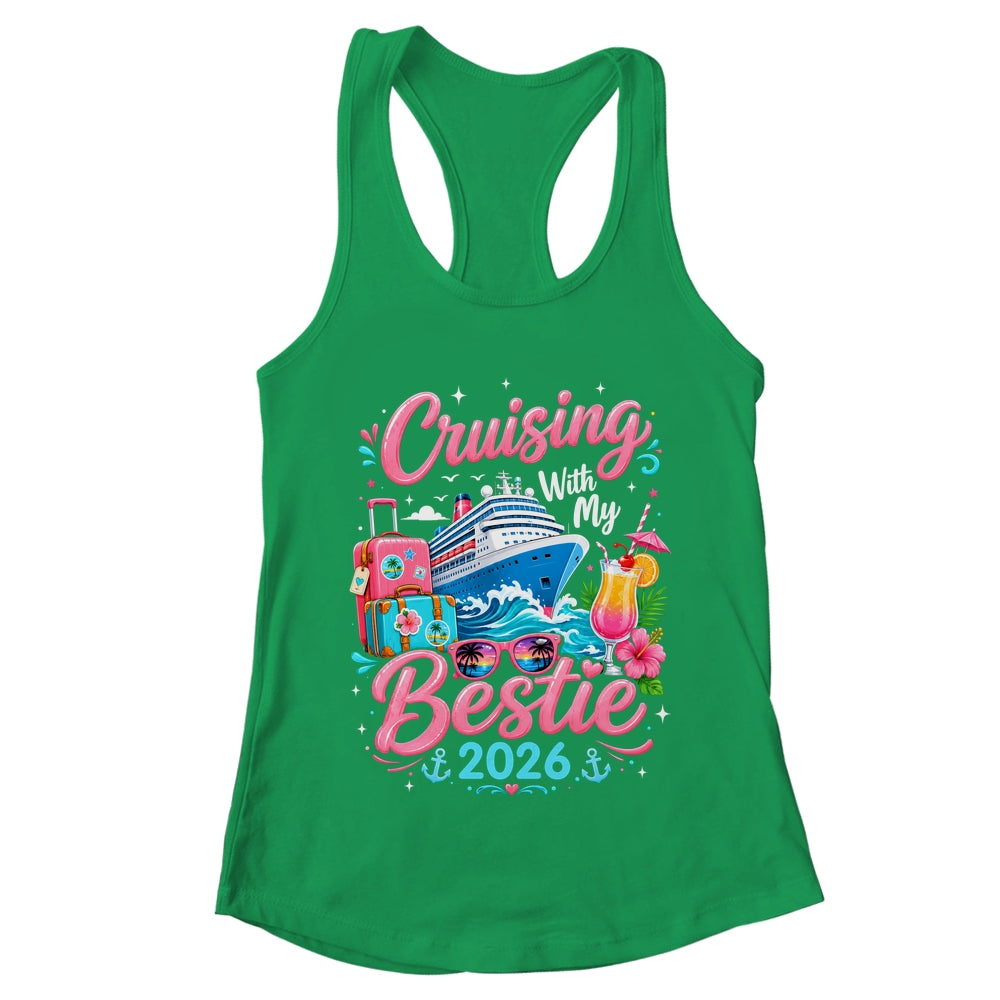 Besties Cruise Trip Matching Cruising With My Bestie 2026 Shirt & Tank Top | teecentury