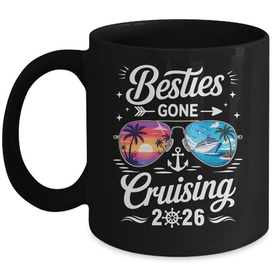 Besties Gone Cruising 2026 Girls Matching Friends Cruise Mug | teecentury