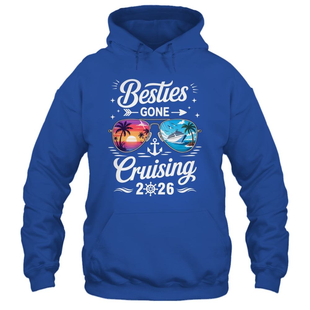 Besties Gone Cruising 2026 Girls Matching Friends Cruise Shirt & Tank Top | teecentury