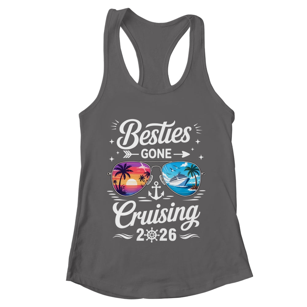 Besties Gone Cruising 2026 Girls Matching Friends Cruise Shirt & Tank Top | teecentury