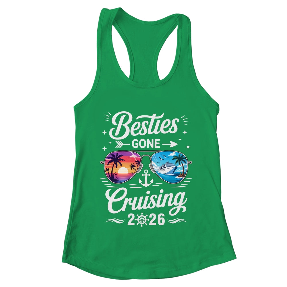 Besties Gone Cruising 2026 Girls Matching Friends Cruise Shirt & Tank Top | teecentury