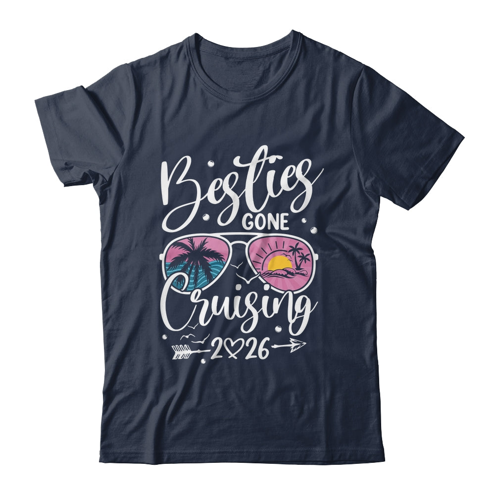 Besties Gone Cruising 2026 Girls Matching Women Cruise Shirt & Tank Top | teecentury